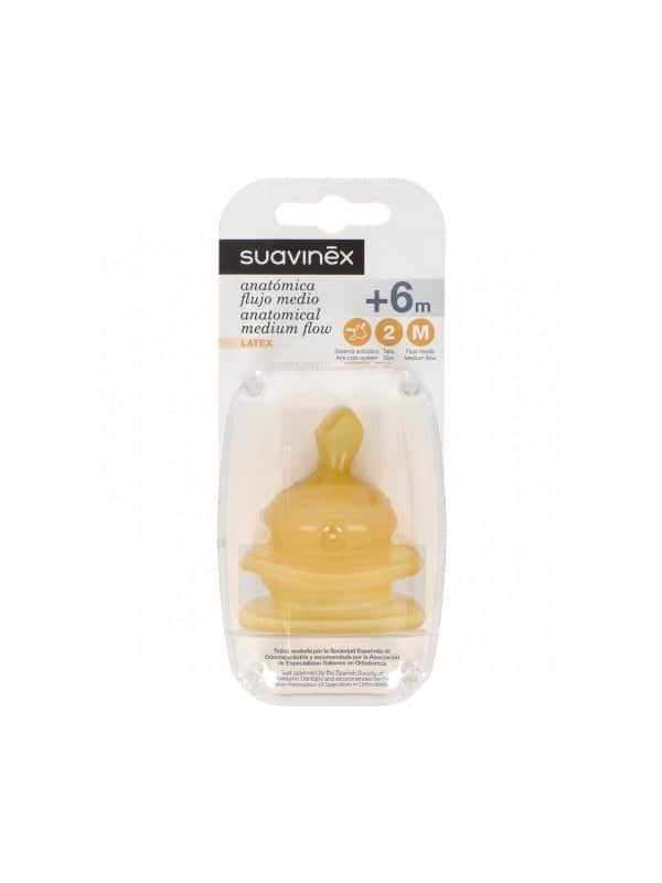 Suavinex Tetina Anatómica Flujo Medio +6 Meses