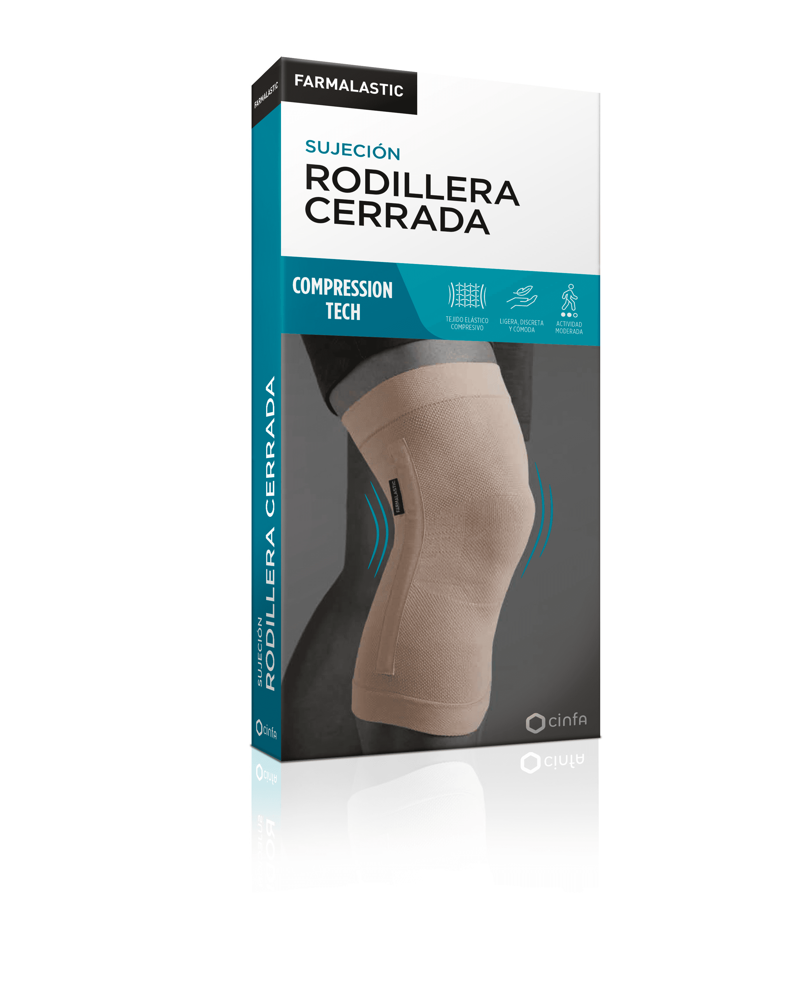 Farmalastic Rodillera Cerrada Compression Tech Talla Grande 1 unidad